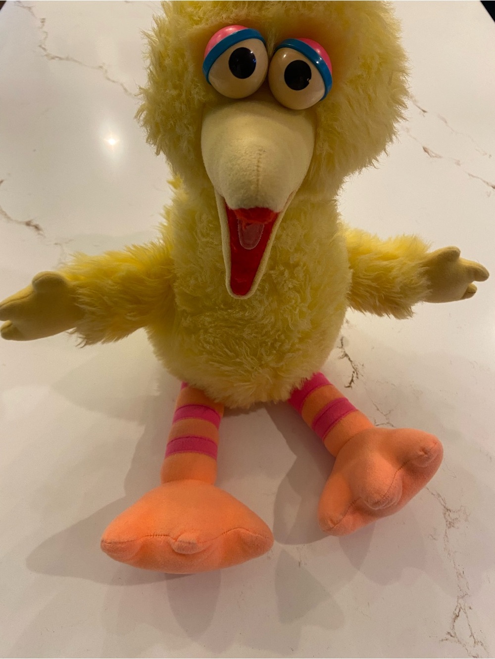 Vintage Talking Big Bird Sesame Street Pull String 22” Plush Stuffed Toy 1986